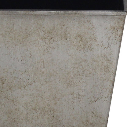 5" Gray Recycled Plastic Indoor Outdoor Square Pot Planter HomeRoots