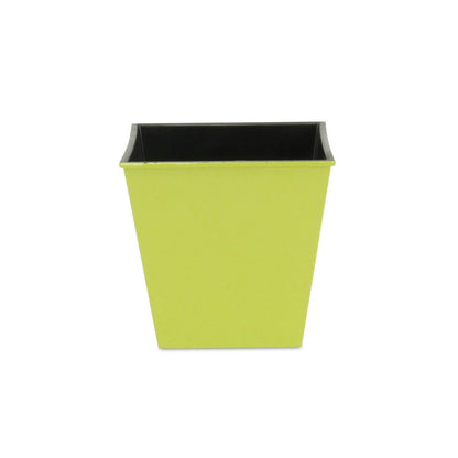 5" Lime Green Recycled Plastic Indoor Outdoor Square Pot Planter HomeRoots