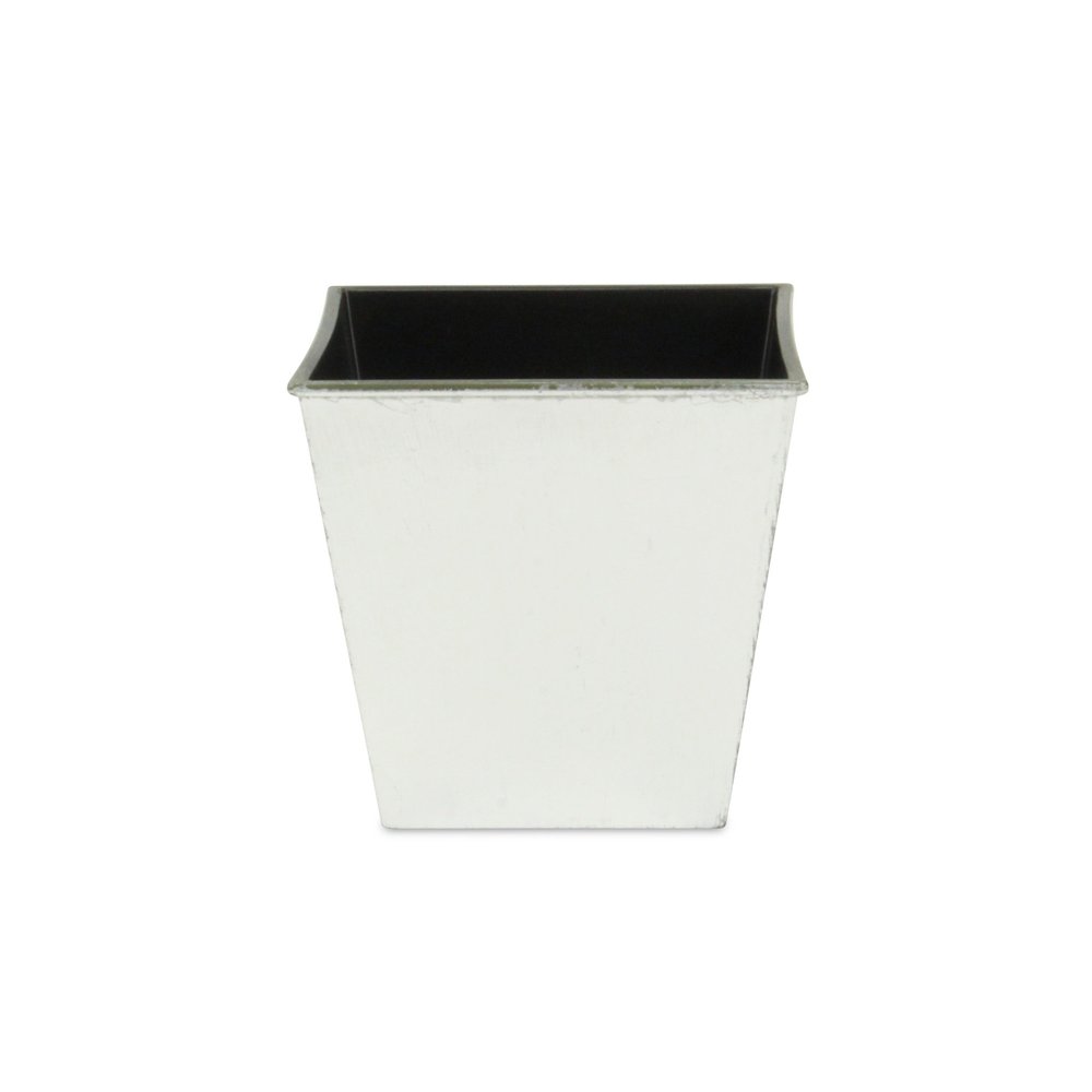 5" Silver Recycled Plastic Indoor Outdoor Square Pot Planter HomeRoots