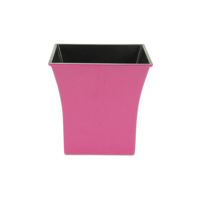 7" Hot Pink Recycled Plastic Indoor Outdoor Square Pot Planter HomeRoots