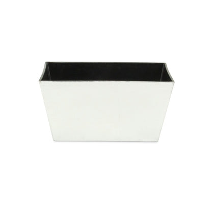 8" Silver Recycled Plastic Indoor Outdoor Rectangular Planter Box HomeRoots