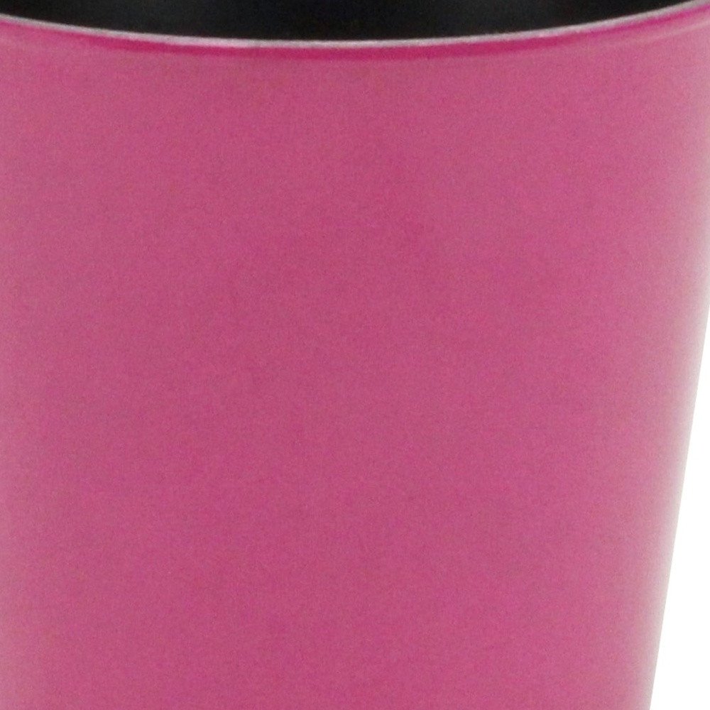 5" Hot Pink Recycled Plastic Indoor Outdoor Round Pot Planter HomeRoots