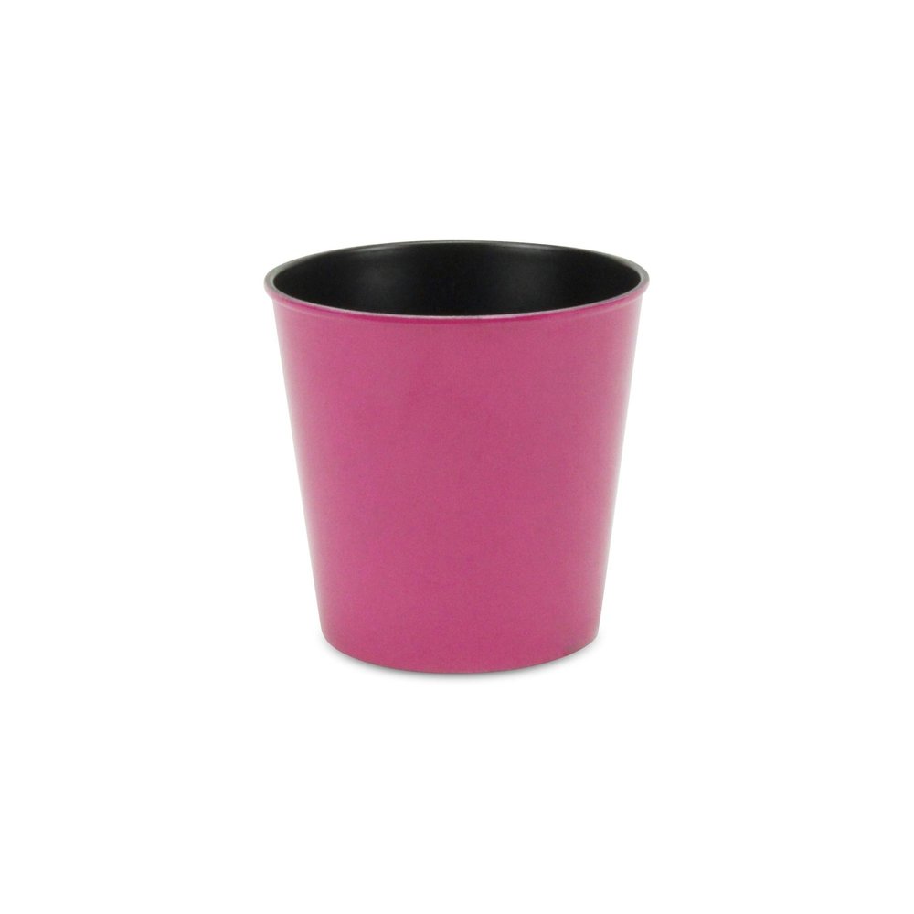 5" Hot Pink Recycled Plastic Indoor Outdoor Round Pot Planter HomeRoots