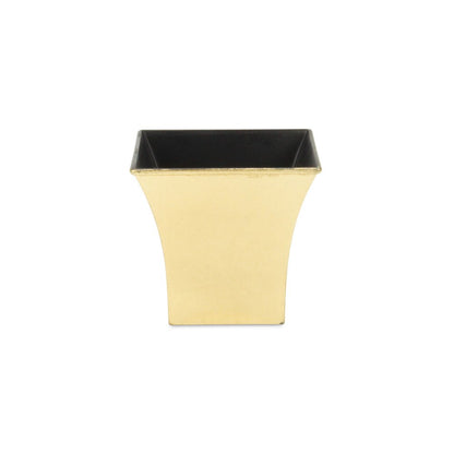 5" Gold Recycled Plastic Indoor Outdoor Square Pot Planter HomeRoots