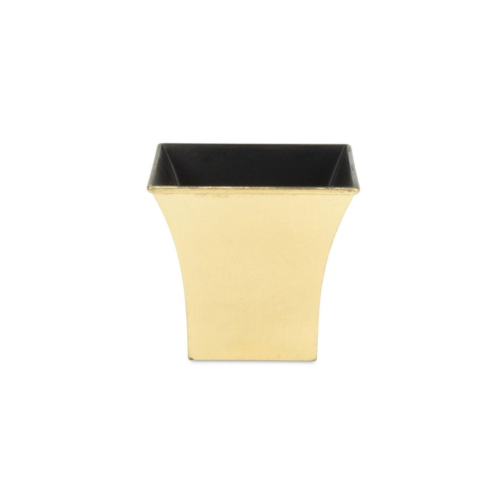 5" Gold Recycled Plastic Indoor Outdoor Square Pot Planter HomeRoots