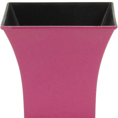 5" Hot Pink Recycled Plastic Indoor Outdoor Square Pot Planter HomeRoots