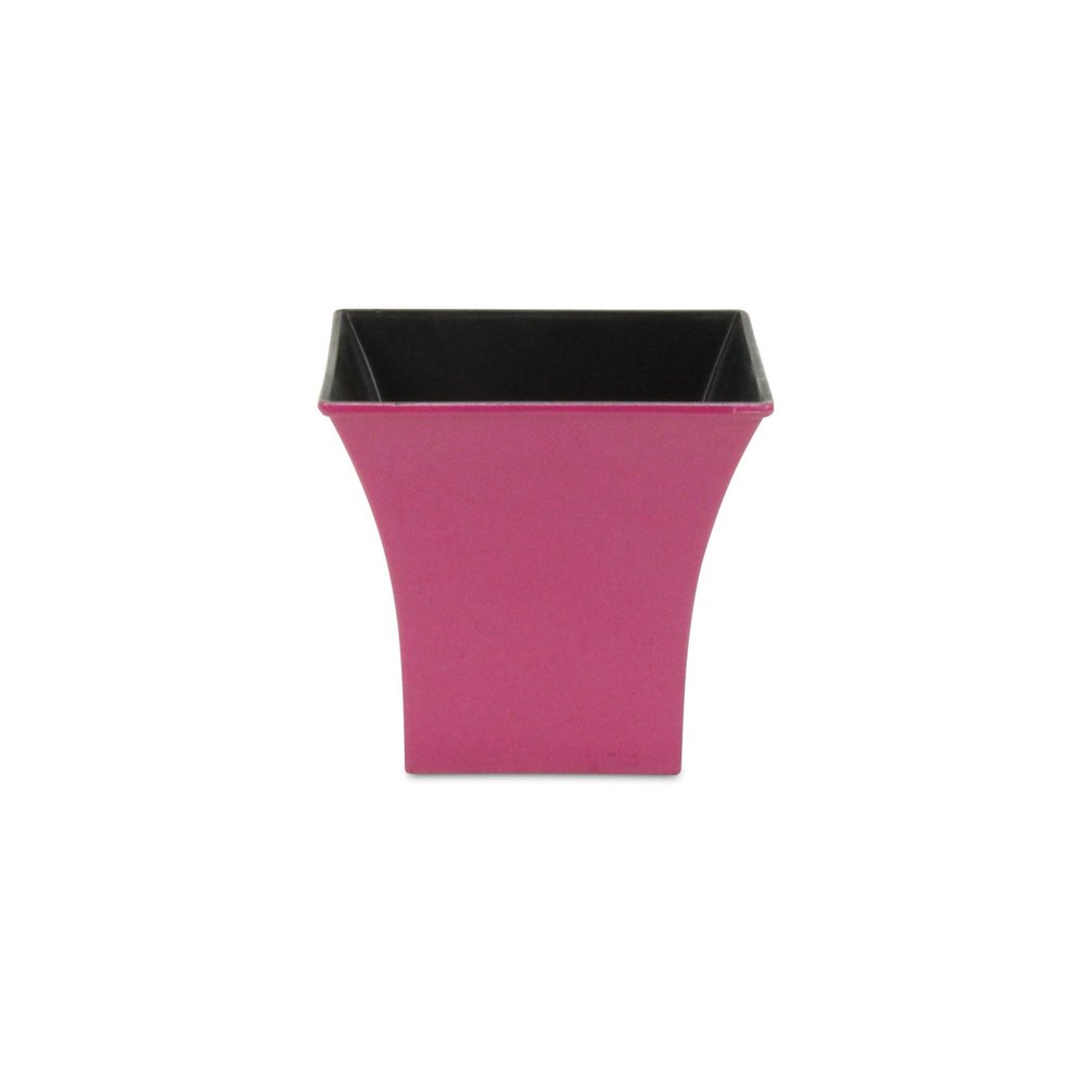 5" Hot Pink Recycled Plastic Indoor Outdoor Square Pot Planter HomeRoots