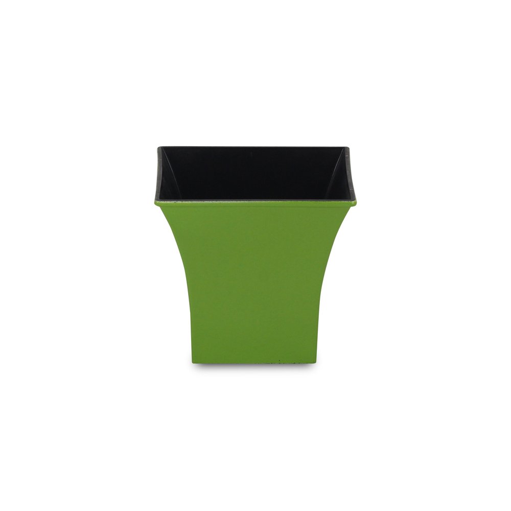 5" Lime Green Recycled Plastic Indoor Outdoor Square Pot Planter HomeRoots