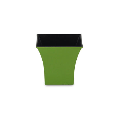 5" Lime Green Recycled Plastic Indoor Outdoor Square Pot Planter HomeRoots