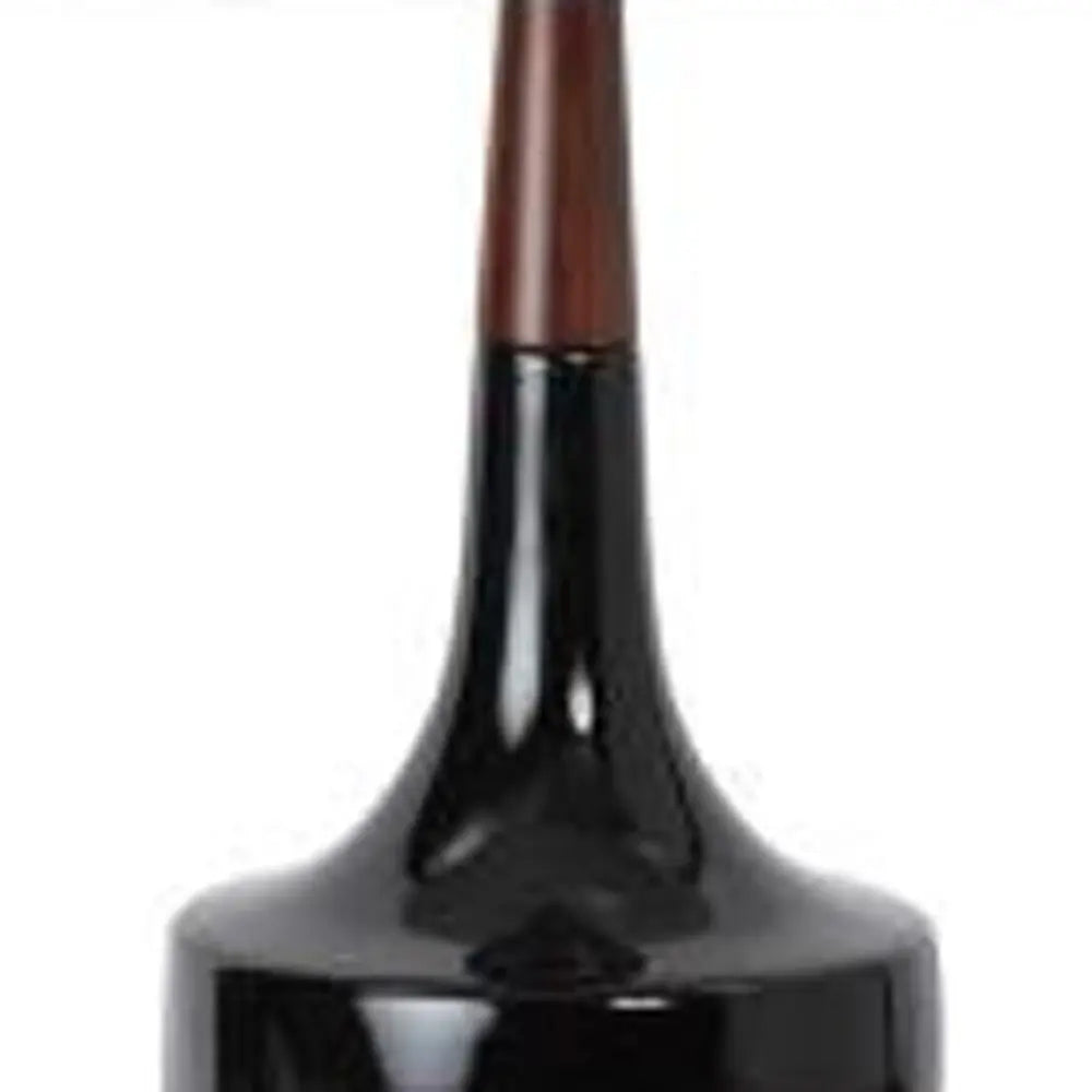 28" Black Ceramic Genie Table Lamp With White Shade HomeRoots