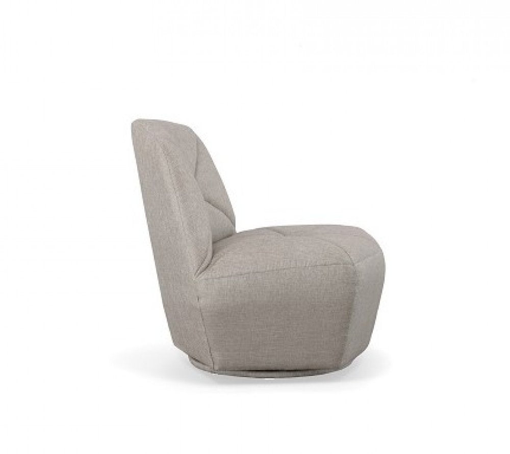 31" Gray Upholstered Lounge Chair HomeRoots
