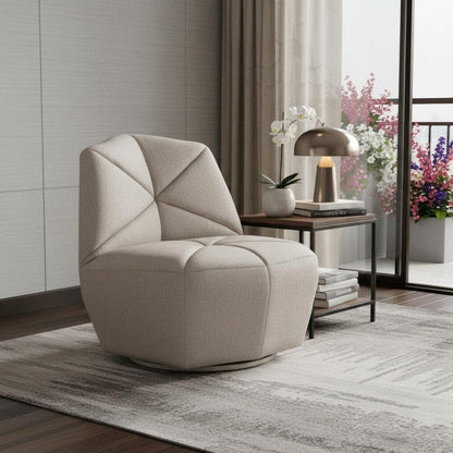 31" Gray Upholstered Lounge Chair HomeRoots