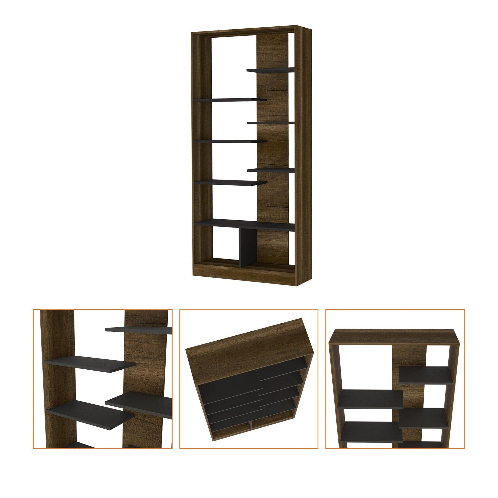 67" Seven Tier Bookcase - FurniFindUSA