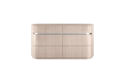 64" Beige Six Drawer Double Dresser HomeRoots