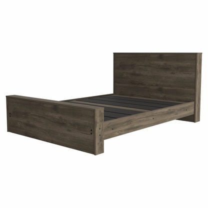 Dark Brown Wood Full Bed Frame HomeRoots