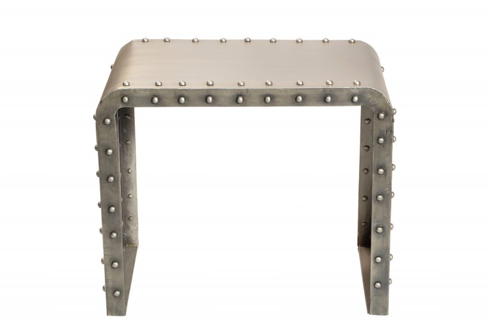 20" Gold Metal Rectangular End Table HomeRoots
