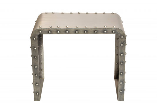20" Gold Metal Rectangular End Table HomeRoots