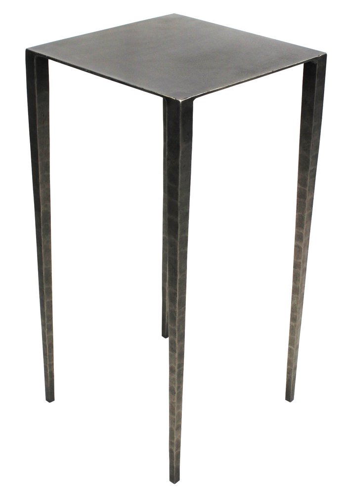 24" Nickel Iron Square End Table HomeRoots