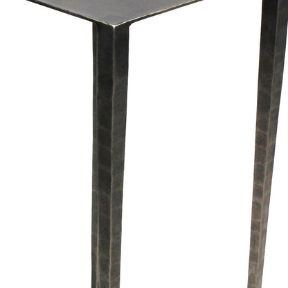 24" Nickel Iron Square End Table HomeRoots