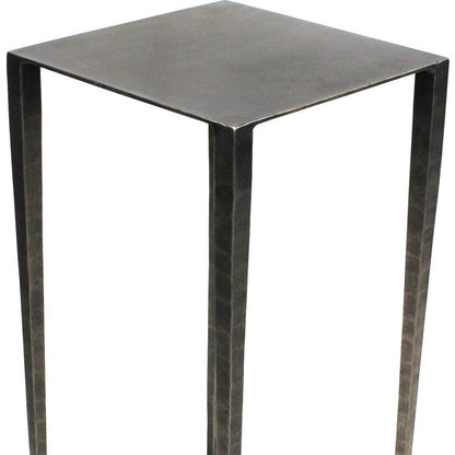 24" Nickel Iron Square End Table HomeRoots