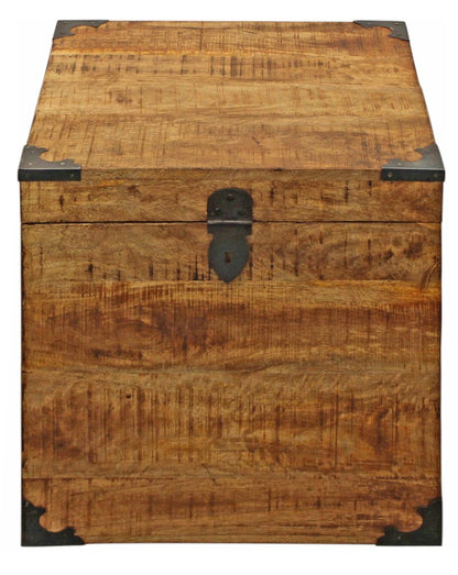 20" Natural Brown Solid Wood Square End Table HomeRoots