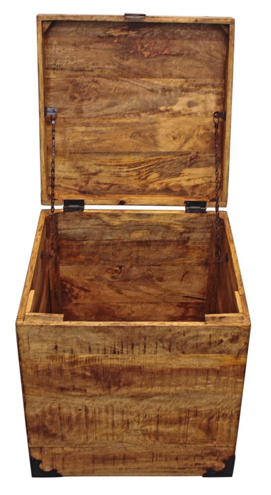 20" Natural Brown Solid Wood Square End Table HomeRoots