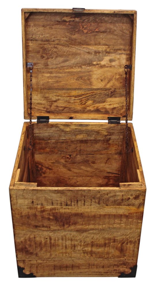 20" Natural Brown Solid Wood Square End Table HomeRoots