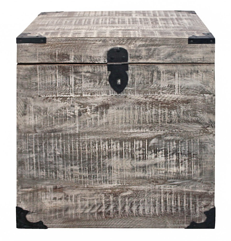 20" Gray Solid Wood Square End Table HomeRoots