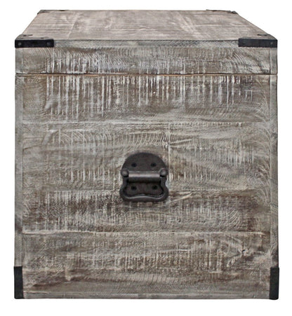20" Gray Solid Wood Square End Table HomeRoots