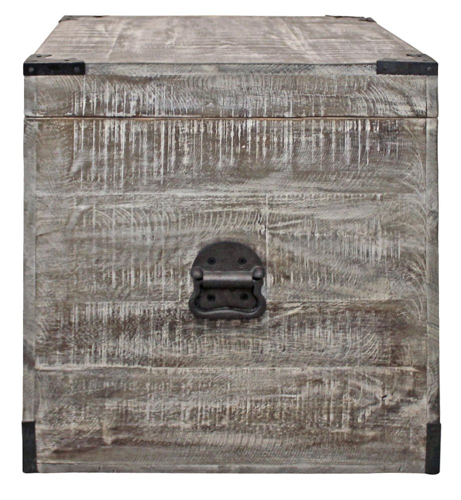 20" Gray Solid Wood Square End Table HomeRoots
