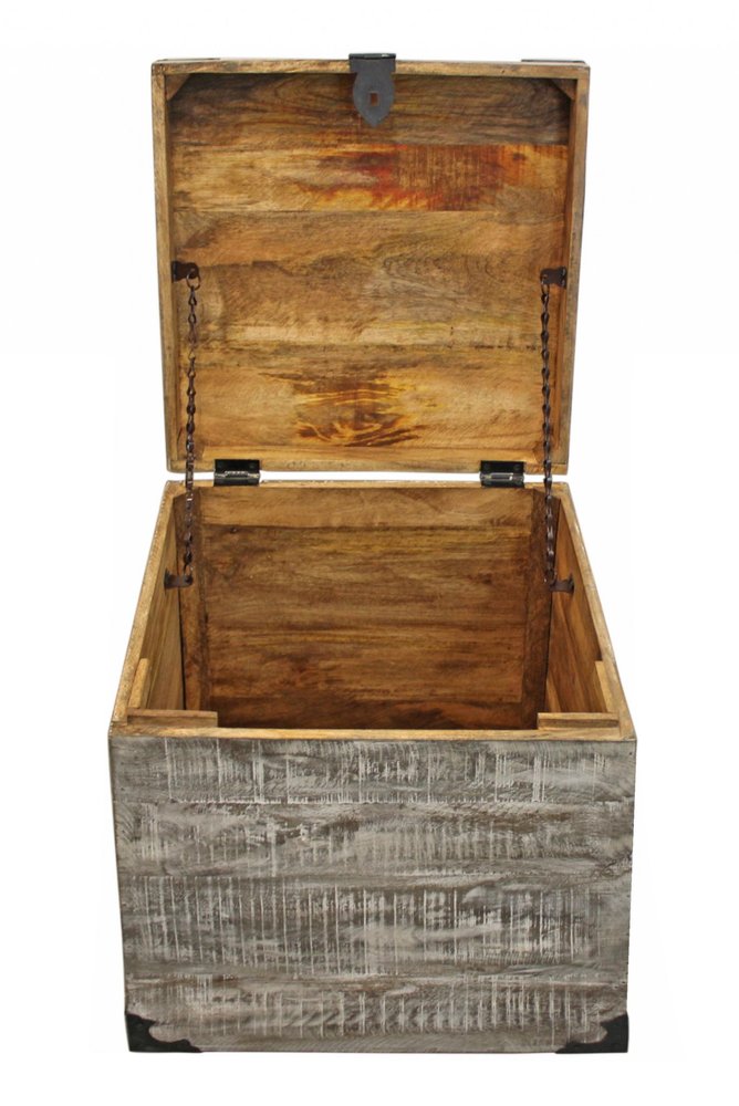 20" Gray Solid Wood Square End Table HomeRoots