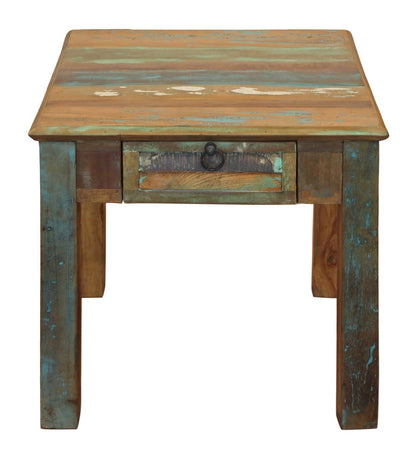 24" Brown Solid Wood Square End Table With Drawer HomeRoots