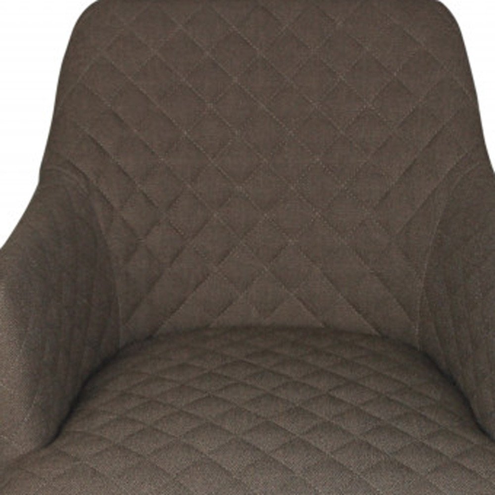 23" Gray Polyester Blend And Natural Solid Color Side Chair HomeRoots