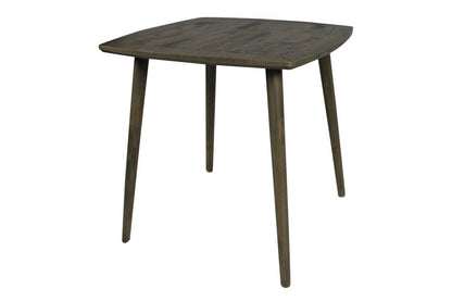 36" Brown Square Solid Wood And Metal Dining Table HomeRoots