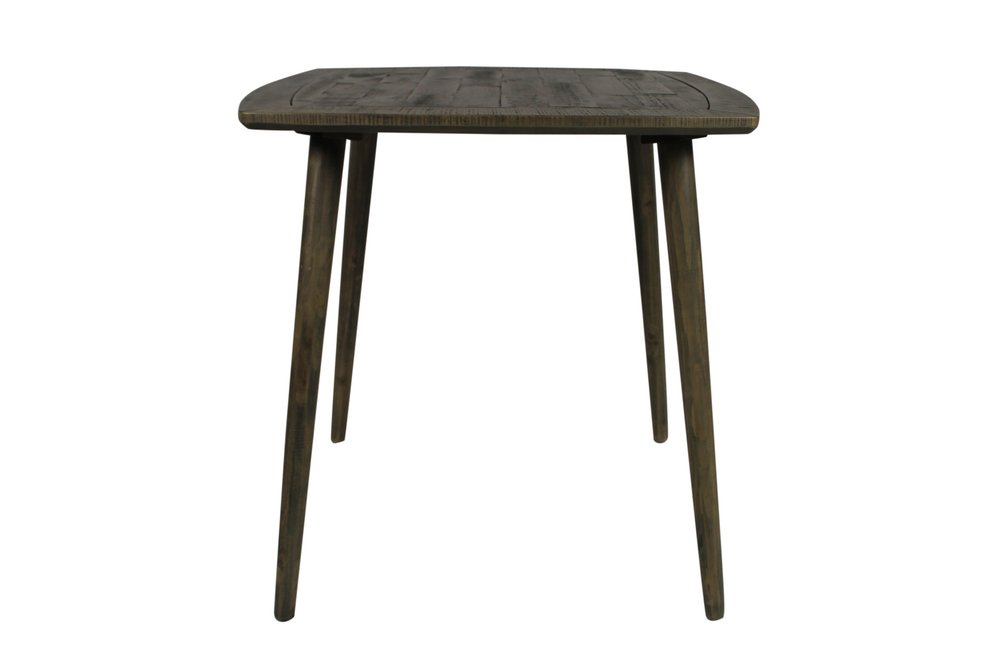 36" Brown Square Solid Wood And Metal Dining Table HomeRoots