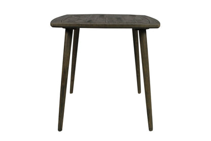 36" Brown Square Solid Wood And Metal Dining Table HomeRoots