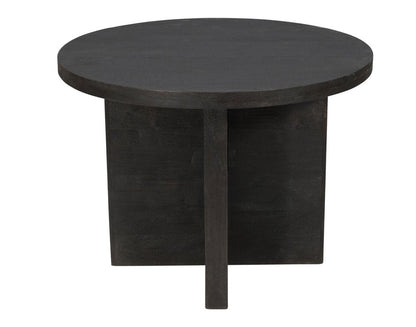 48" Deep Taupe Rounded Solid Wood Pedestal Base Dining Table HomeRoots