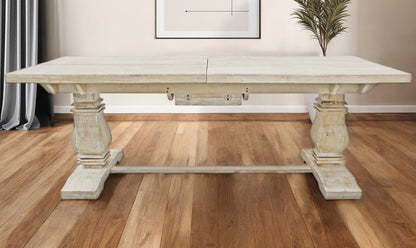 90" Light Brown Rectangular Solid Wood Butterfly Leaf Dining Table HomeRoots