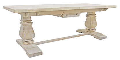 90" Light Brown Rectangular Solid Wood Butterfly Leaf Dining Table HomeRoots