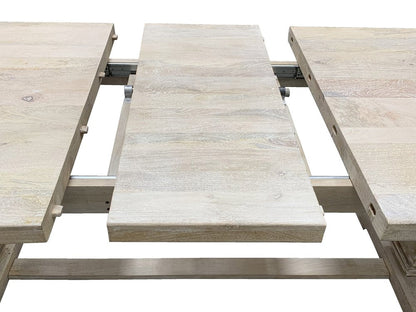 90" Light Brown Rectangular Solid Wood Butterfly Leaf Dining Table HomeRoots