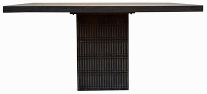 60" Brown Square Solid Wood Dining Table HomeRoots