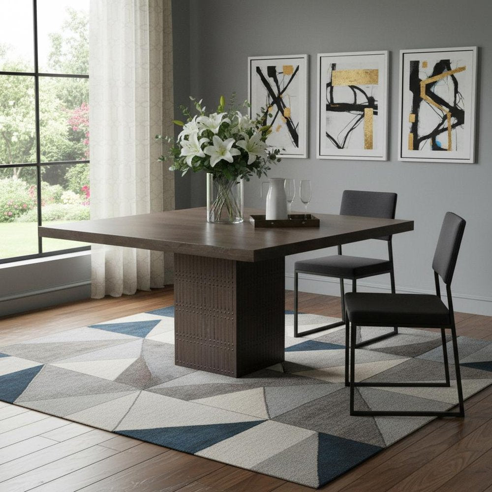 42" Brown Solid Wood Dining Table HomeRoots
