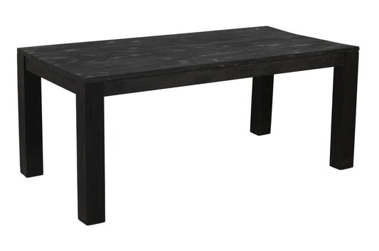 72" Dark Gray Solid Wood Dining Table HomeRoots