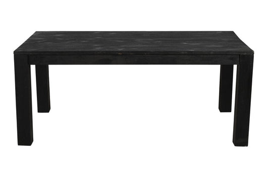 72" Dark Gray Solid Wood Dining Table HomeRoots