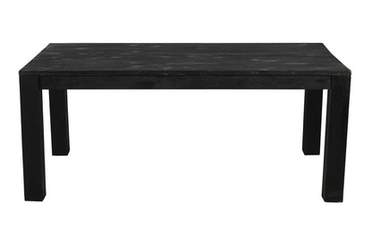 72" Dark Gray Solid Wood Dining Table HomeRoots