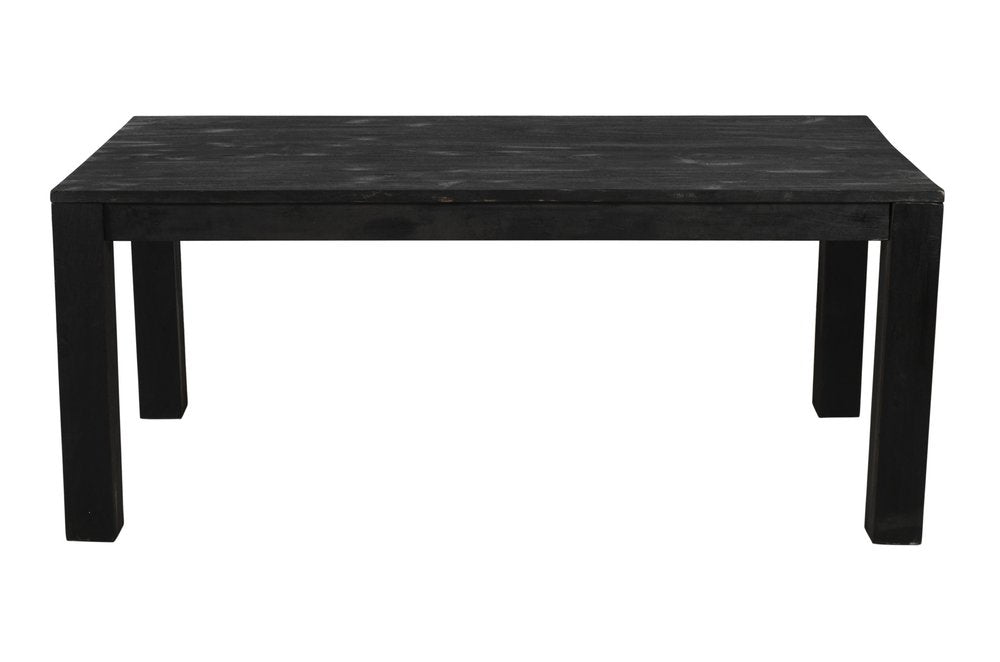 72" Dark Gray Solid Wood Dining Table HomeRoots