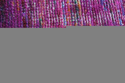 18" Pink Wool Cube Pouf Ottoman HomeRoots