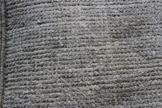 18" Gray Wool Cube Pouf Ottoman HomeRoots