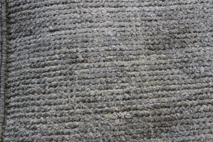 18" Gray Wool Cube Pouf Ottoman HomeRoots