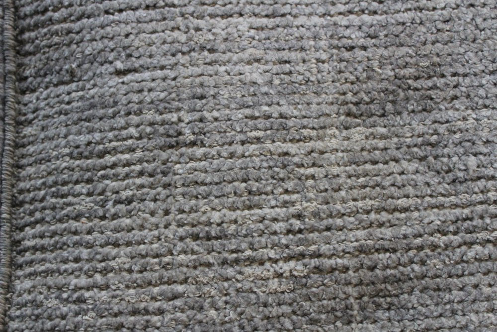 18" Gray Wool Cube Pouf Ottoman HomeRoots